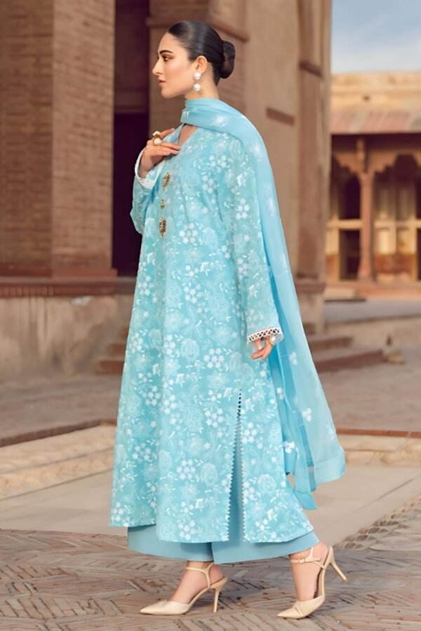 Lawn 3pc Fully Embroidered Suit