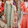 Lawn 3 Piece Heavy Chiken Kari Embroidered Suit With Silk Digital Printed Dupatta - Image 4